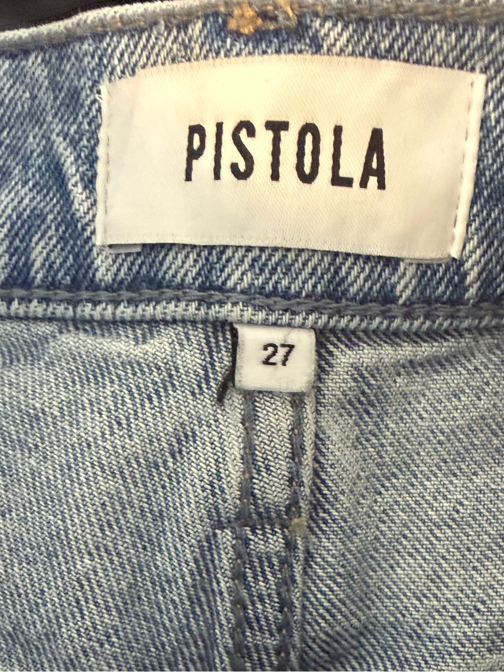 NWT Pistola Kennedy relaxed mid rise cut off denim shorts size 27 - Picture 5 of 6